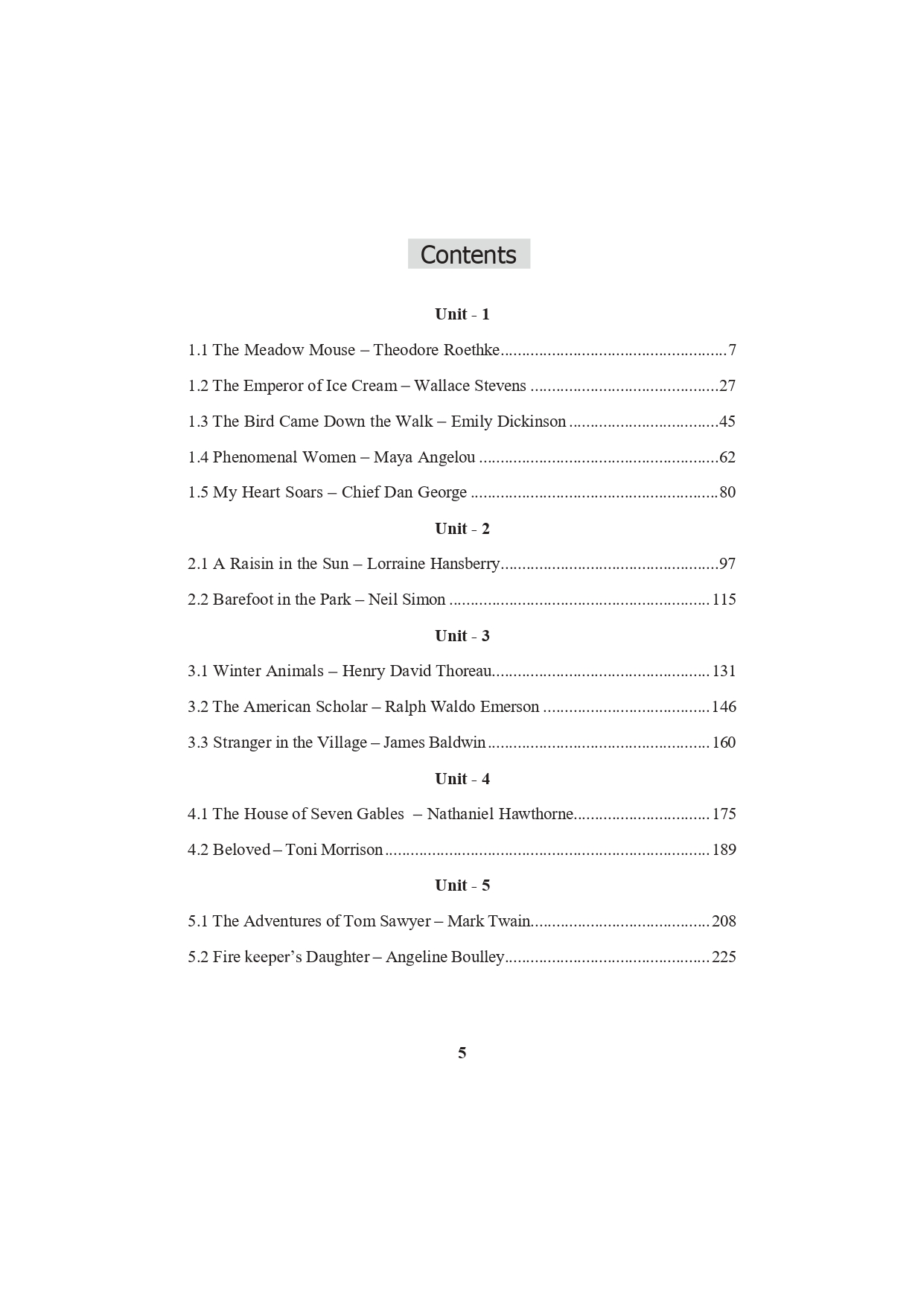 American Literature - UG - Sem 3 - M S University