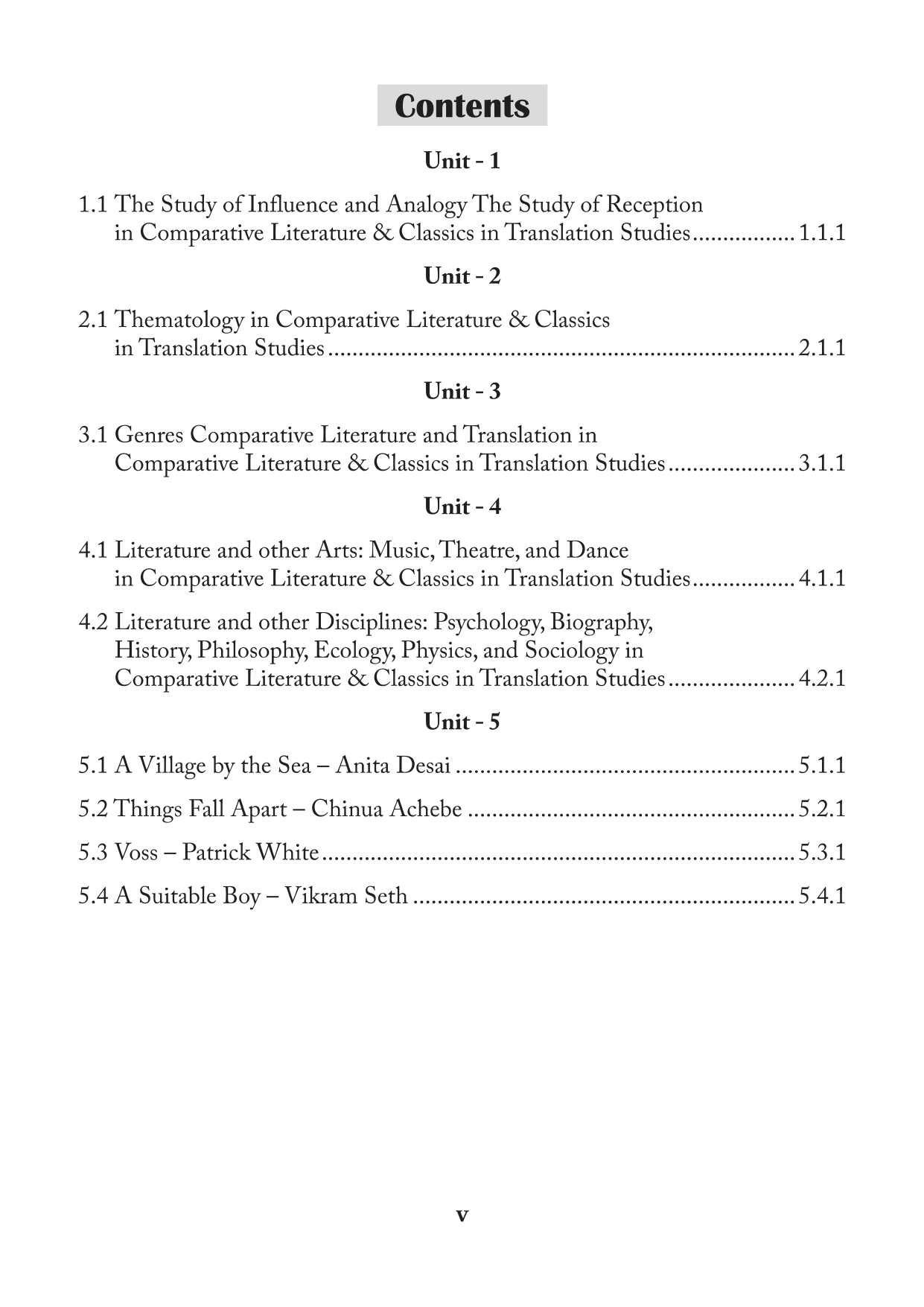 Comparative Literature - PG - Sem 2 - AU