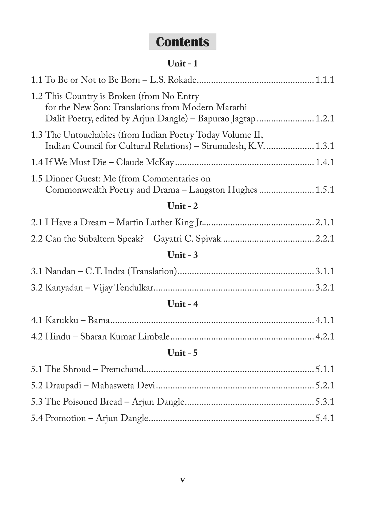 Subaltern Studies - PG - Sem 4 - Annamalai University