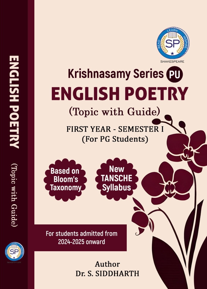 English Poetry - PG - Sem 3 - Annamalai University