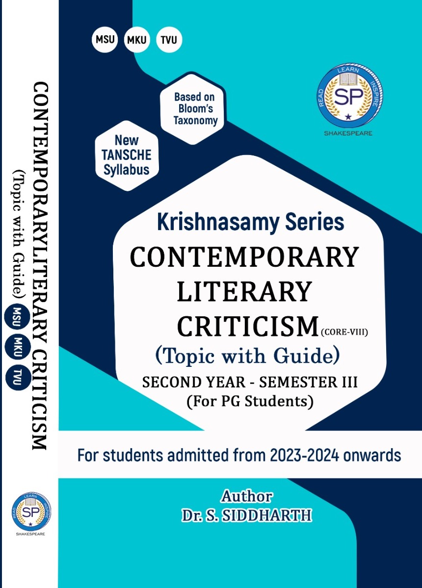 Contemporary Literary Criticism - PG - Sem 3 - Thiruvalluvar University