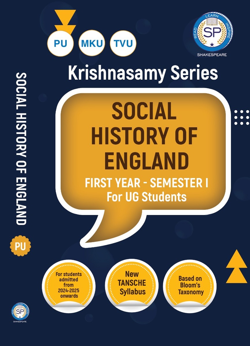 Social History of England - UG - Sem 1 - Madurai Kamarajar University