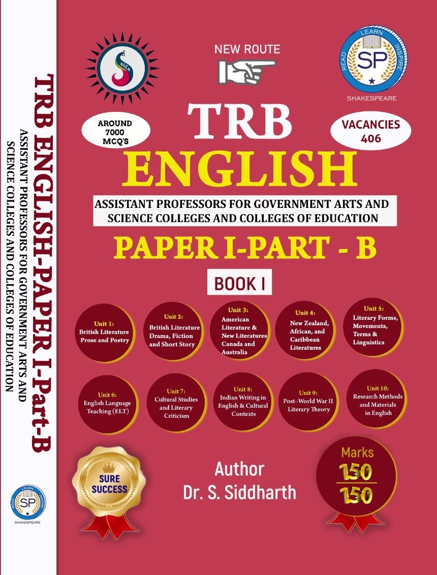 TRB ENGLISH - PAPER 1- PART B - ASSISTANT PROFESSORS