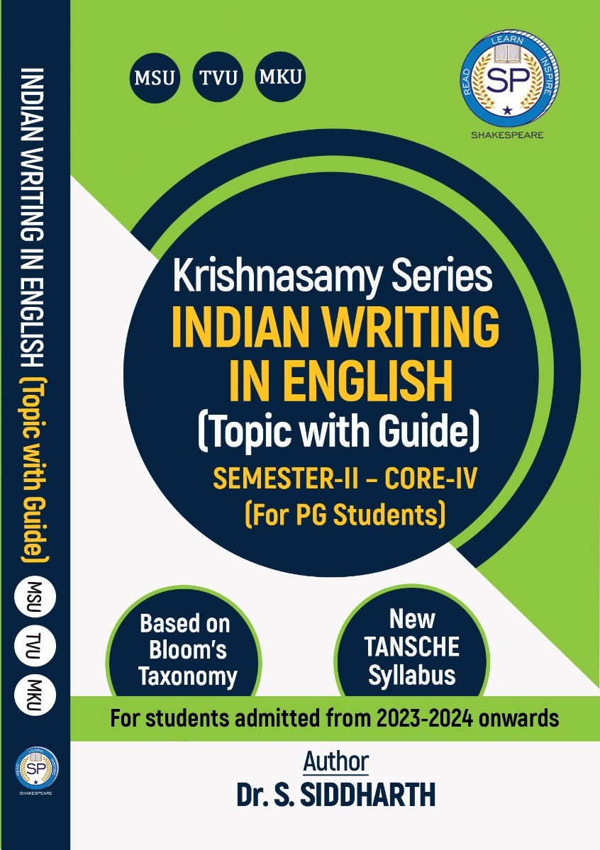 Indian Writing in English - PG - Sem 2 - MSU - TVU 