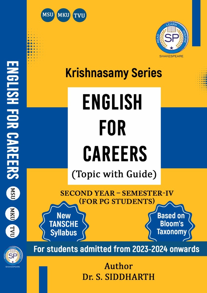 English For Careers -PG-SEM 4 - MSU TVU and MKU 