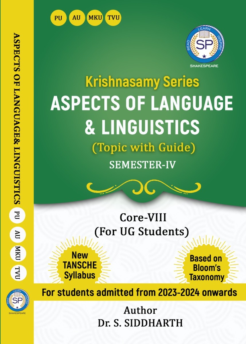 Aspects of Language and Linguistics - UG- Sem 4 - PU AU