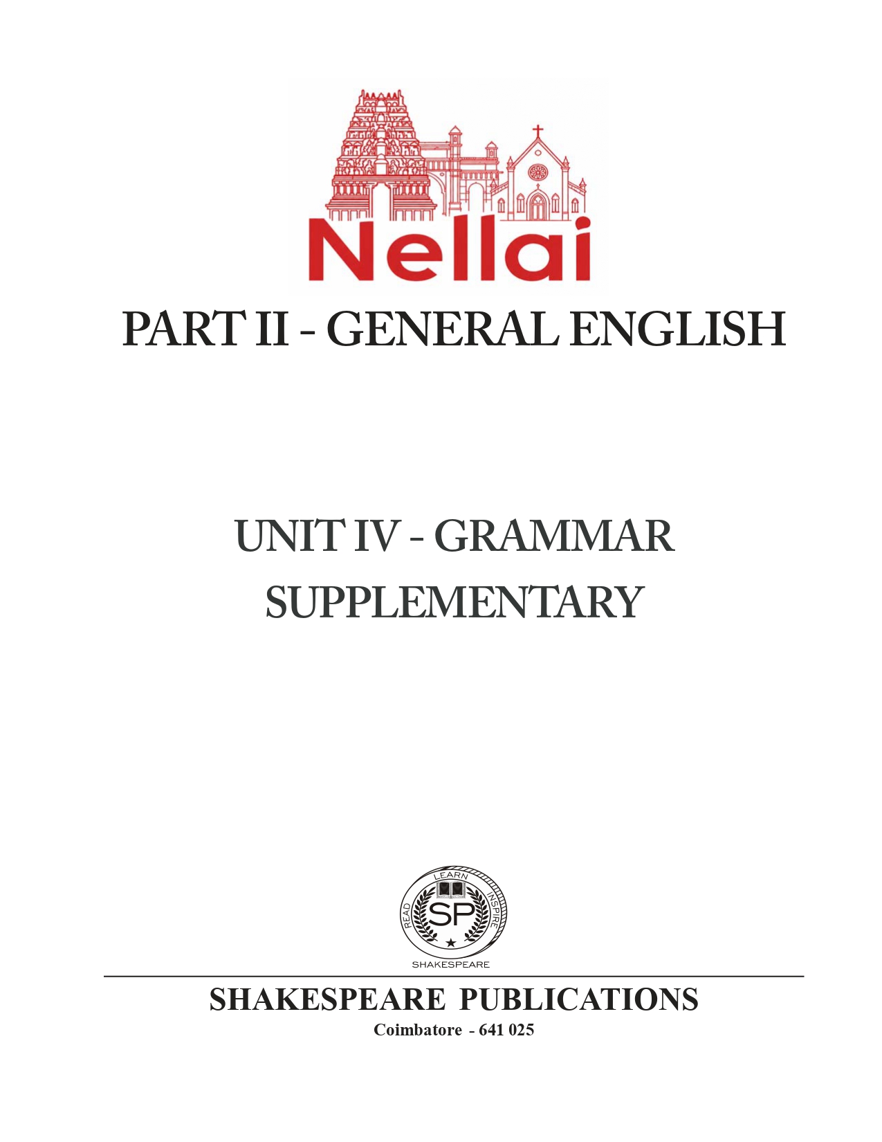 Nellai - Part II - General English - Sem 1 - UG - 1st Year